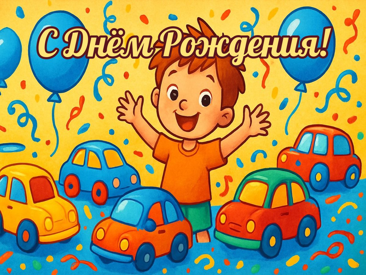 Открытка «ДР мальчику»