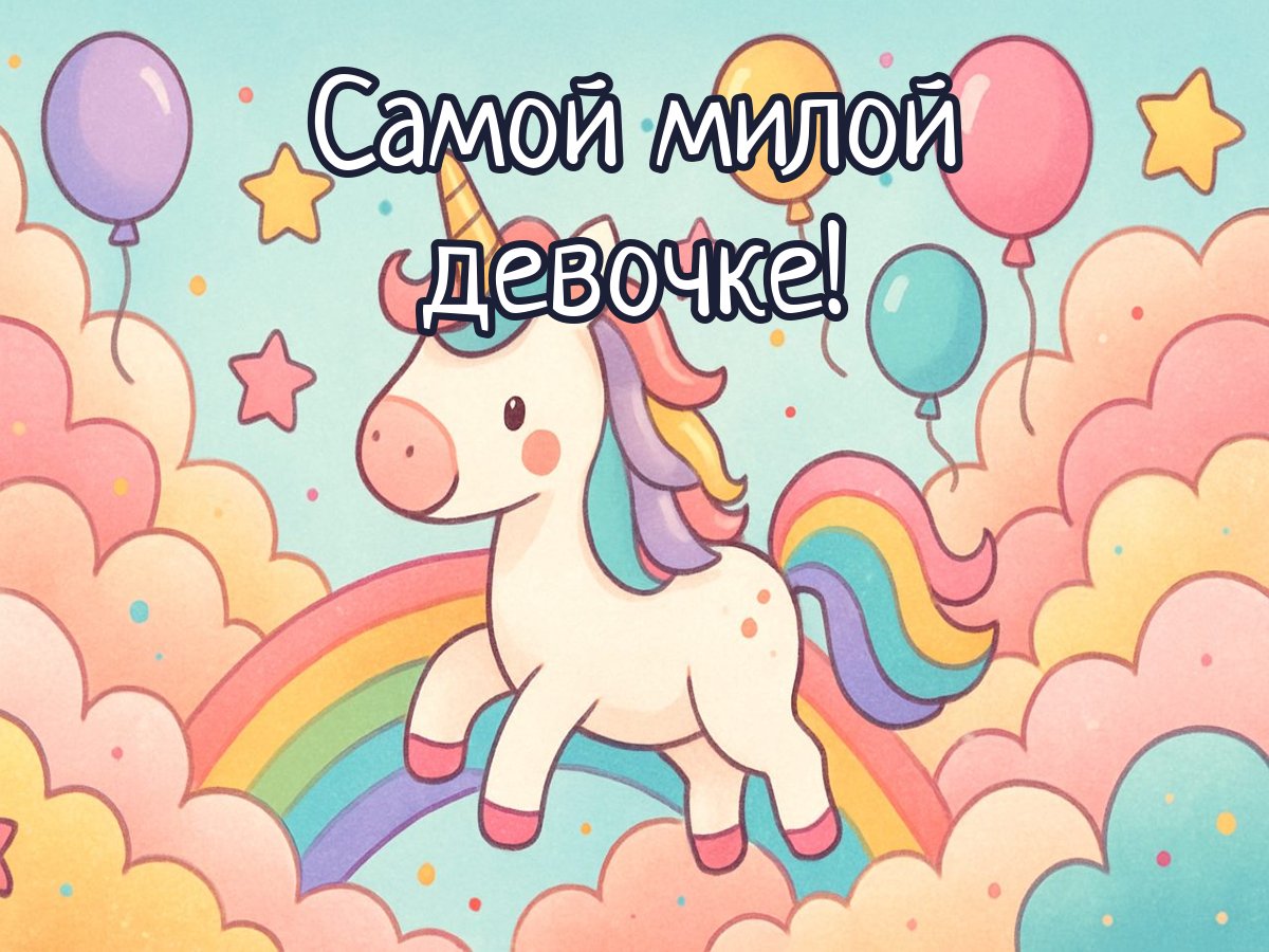 Открытка «ДР девочке»