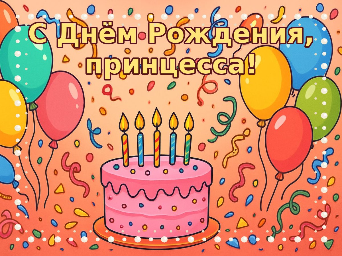 Открытка «ДР девочке»