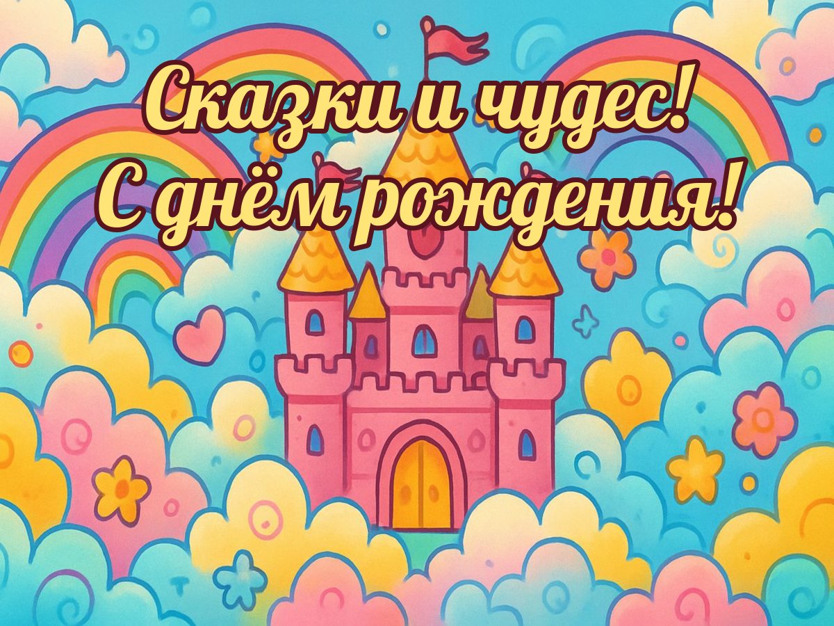 Открытка «ДР девочке»