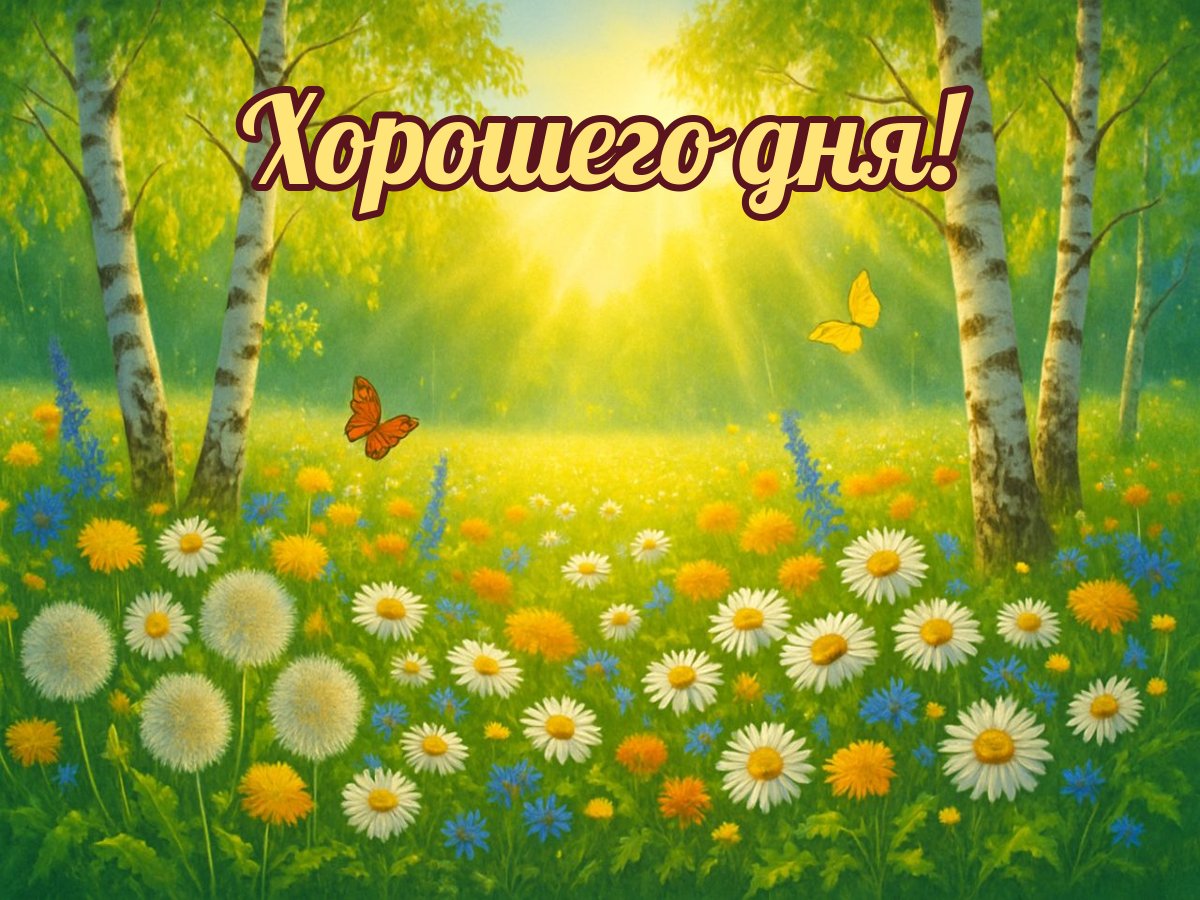 Открытка «Хорошего дня»