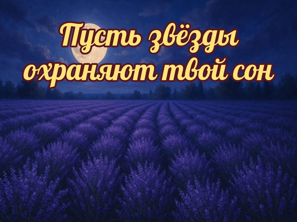 Открытка «Доброй ночи»