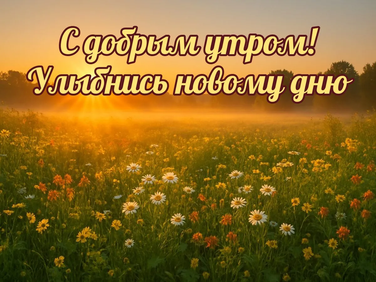 Открытка «С добрым утром»