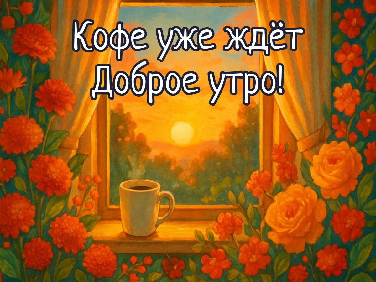 Открытка «С добрым утром»