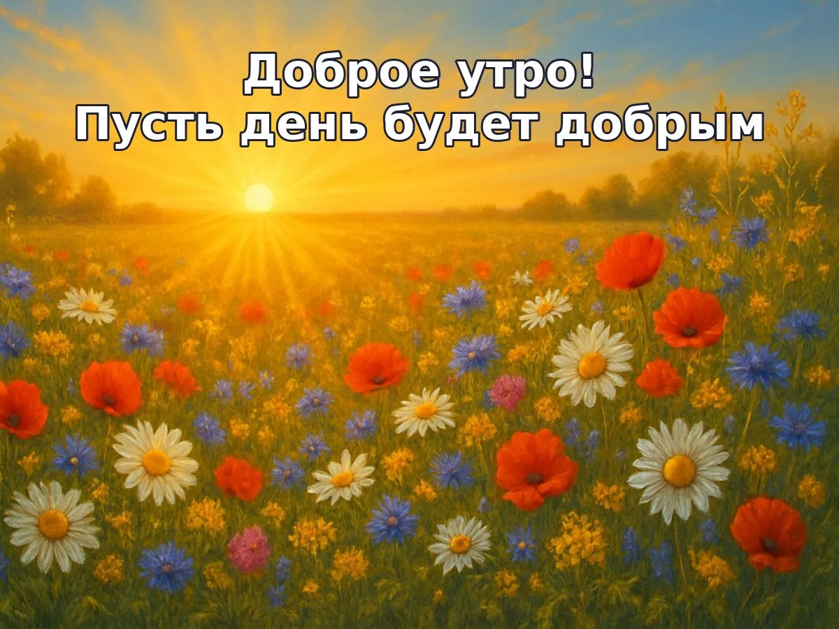 Открытка «С добрым утром»