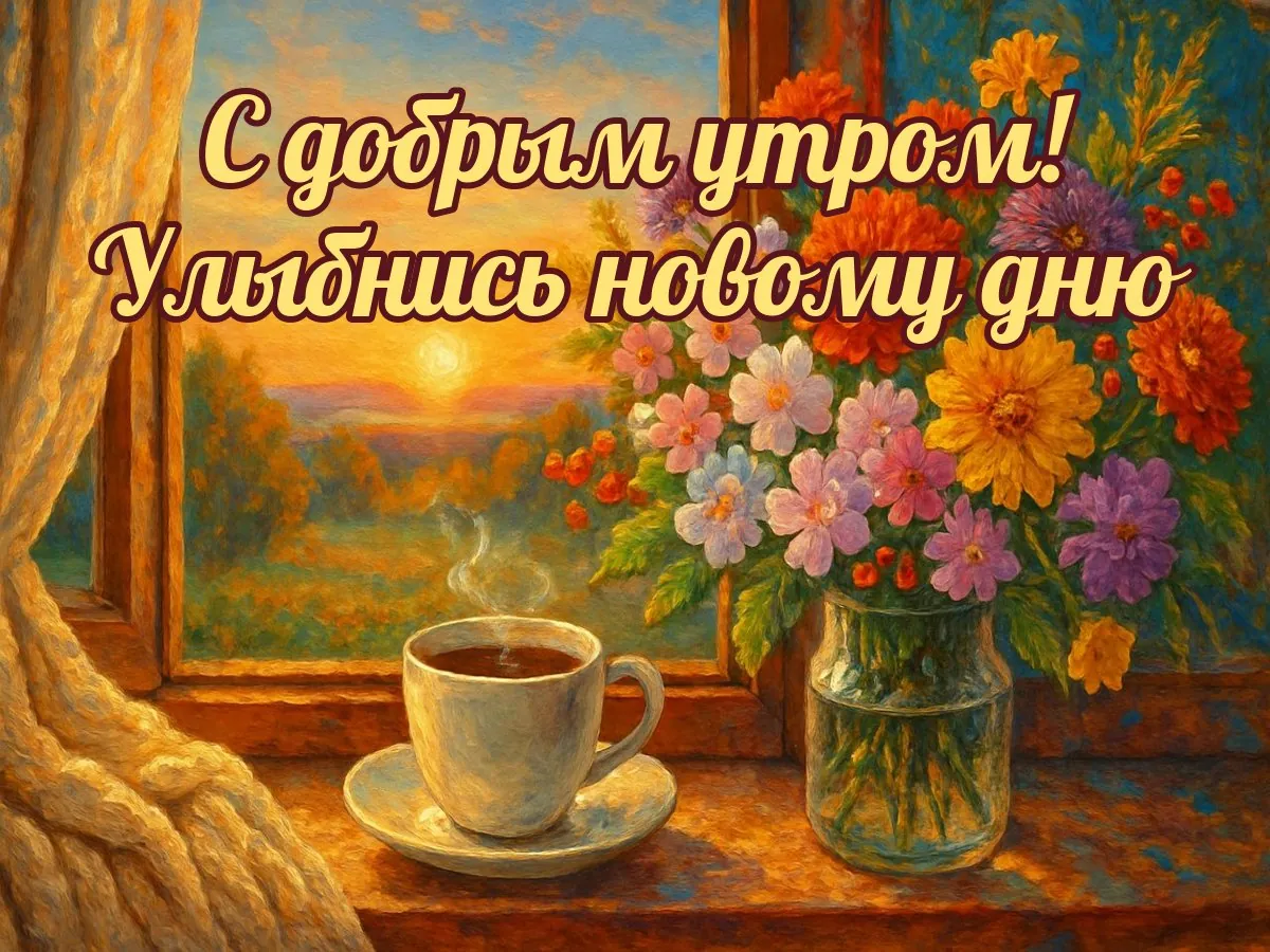 Открытка «С добрым утром»